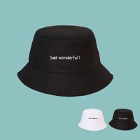 Korean Fashion Casual Letter Wide-brim Sunshade Fisherman Hat main image 1