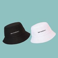 Korean Fashion Casual Letter Wide-brim Sunshade Fisherman Hat main image 3