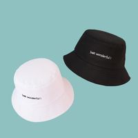 Korean Fashion Casual Letter Wide-brim Sunshade Fisherman Hat main image 4