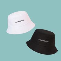 Korean Fashion Casual Letter Wide-brim Sunshade Fisherman Hat main image 5