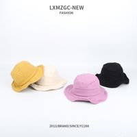 Korean Style Sunscreen Solid Color Big Brim Fisherman Hat Wholesale main image 4