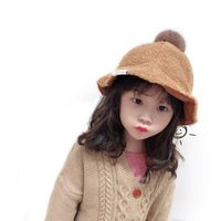 Chapeau De Pêcheur De Couleur Unie De Boule De Fourrure De Mode De Style Coréen main image 6