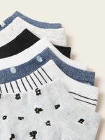 Chaussettes Bateau Mode Coton Bleu 7 Paires main image 4