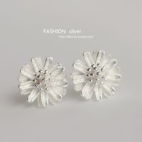 Nihaojewelry Fashion White Daisy 925 Sliver Stud Earrings Wholesale Jewelry main image 5
