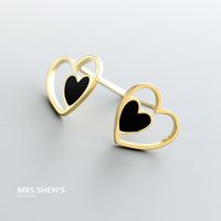 Nihaojewelry Korean Double Heart-shaped 925 Silver Earrings Wholesale Jewelry main image 6