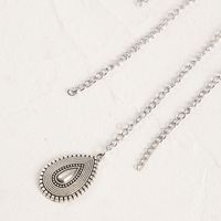Nihaojewelry Long Tassel Chain Metal Water Drop Pendant Necklace Wholesale Jewelry main image 5