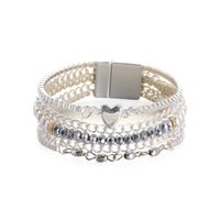 Wholesale Jewelry Wide Side Magnetic Clasp Multi-layer Bracelet Nihaojewelry main image 2