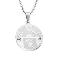 Nihaojewelry Stainless Steel Zodiac Pendant Necklace Jewelry Wholesale main image 1