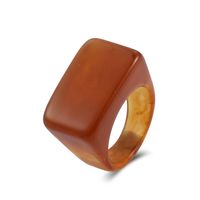 Nihaojewelry Simple Multicolor Square Acrylic Ring Wholesale Jewelry main image 6