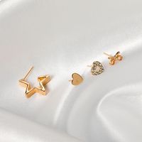 Vente En Gros Bijoux Boucles D&#39;oreilles Géométriques Étoiles 4 Pièces Nihaojewelry main image 4