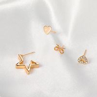Wholesale Jewelry Star Geometric Earrings 4-piece Nihaojewelry main image 5