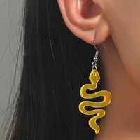 Nihaojewelry Fashion Snake-shaped Acrylic Transparent Earrings Wholesale Jewelry main image 2