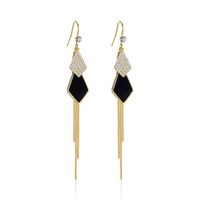 Fashion Geometric Rhinestone Artificial Gemstones Earrings main image 6