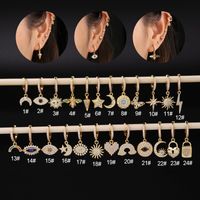 Ear Cartilage Rings & Studs Insect Copper Plating Artificial Gemstones main image 1