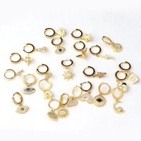 Ear Cartilage Rings & Studs Insect Copper Plating Artificial Gemstones main image 3