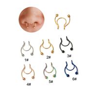 Nose Rings & Studs Geometric 316 Stainless Steel  Plating main image 1