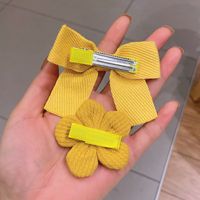 Wholesale Accessories Fabric Bowknot Flower Hairpin Set Nihaojewelry main image 5