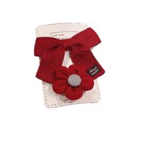 Wholesale Accessories Fabric Bowknot Flower Hairpin Set Nihaojewelry main image 6