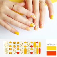 Nihaojewelry 22 Pieces Of Full Stickers Decorative Stickers Fruit Geometricgel Nail Stickers Wholesale sku image 9