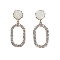 Nihaojewelry Simples Longues Boucles D&#39;oreilles En Diamant Géométrique Creux Bijoux En Gros main image 6