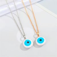 Nihaojewelry Mode Blaues Auge Anhänger Halskette Großhandel Schmuck main image 1