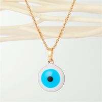 Nihaojewelry Fashion Blue Eye Pendant Necklace Wholesale Jewelry main image 4