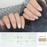 Wholesale Fashion Transparent Geometric Pattern Gel Nails Patches With Nail File 22 Pieces Set Nihaojewelry main image 1