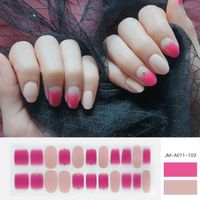 Wholesale Fashion Transparent Geometric Pattern Gel Nails Patches With Nail File 22 Pieces Set Nihaojewelry main image 13
