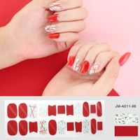 Wholesale Fashion Transparent Geometric Pattern Gel Nails Patches With Nail File 22 Pieces Set Nihaojewelry sku image 3