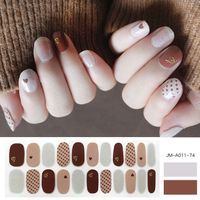 Wholesale Fashion Polka Dots Heart Pattern Gel Nails Patches With Nail File 22 Pieces Set Nihaojewelry main image 1