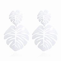 Nihaojewelry Einfache Mode Doppelblatt Ohrringe Großhandel Schmuck sku image 3