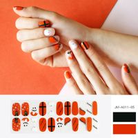 Wholesale Fashion Cartoon Halloween Pattern Gel Nails Patches With Nail File 22 Pieces Set Nihaojewelry main image 3
