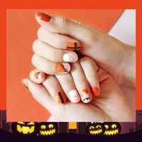 Wholesale Fashion Cartoon Halloween Pattern Gel Nails Patches With Nail File 22 Pieces Set Nihaojewelry main image 5