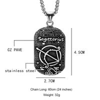 Nihaojewelry Jewelry Wholesale Stainless Stesel Ancient Greek Twelve Constellation Pendant Necklace sku image 33