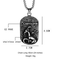 Nihaojewelry Bijoux En Gros En Acier Inoxydable Ancien Grec Douze Constellation Pendentif Collier sku image 34