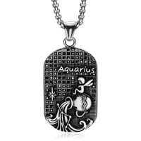 Nihaojewelry Bijoux En Gros En Acier Inoxydable Ancien Grec Douze Constellation Pendentif Collier sku image 47