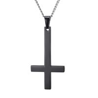 Commute Cross Stainless Steel Pendant Necklace main image 2