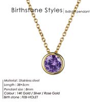 Stainless Steel 14K Gold Plated Fashion Diamond Geometric Rhinestones Necklace sku image 16
