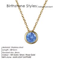 Stainless Steel 14K Gold Plated Fashion Diamond Geometric Rhinestones Necklace sku image 17