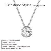 Stainless Steel 14K Gold Plated Fashion Diamond Geometric Rhinestones Necklace sku image 1