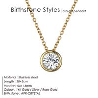 Stainless Steel 14K Gold Plated Fashion Diamond Geometric Rhinestones Necklace sku image 14