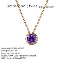 Stainless Steel 14K Gold Plated Fashion Diamond Geometric Rhinestones Necklace sku image 19