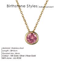 Stainless Steel 14K Gold Plated Fashion Diamond Geometric Rhinestones Necklace sku image 20