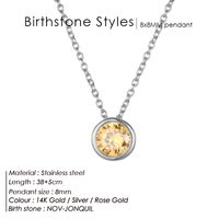Stainless Steel 14K Gold Plated Fashion Diamond Geometric Rhinestones Necklace sku image 6