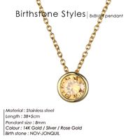 Stainless Steel 14K Gold Plated Fashion Diamond Geometric Rhinestones Necklace sku image 25