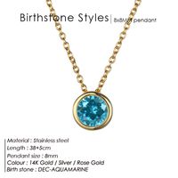 Stainless Steel 14K Gold Plated Fashion Diamond Geometric Rhinestones Necklace sku image 22