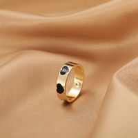 Wholesale Jewelry Fashion Heart Color Drop Oil Open Ring Nihaojewelry sku image 8