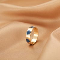 Wholesale Jewelry Fashion Heart Color Drop Oil Open Ring Nihaojewelry sku image 10