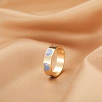 Wholesale Jewelry Fashion Heart Color Drop Oil Open Ring Nihaojewelry sku image 14