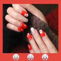 Wholesale Fashion Red Lucky Cat Pattern Gel Nails Patches With Nail File 22 Pieces Set Nihaojewelry main image 5